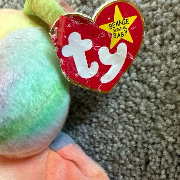 First Edition Peace Ty Beanie Baby Bear - Picture 4 of 7